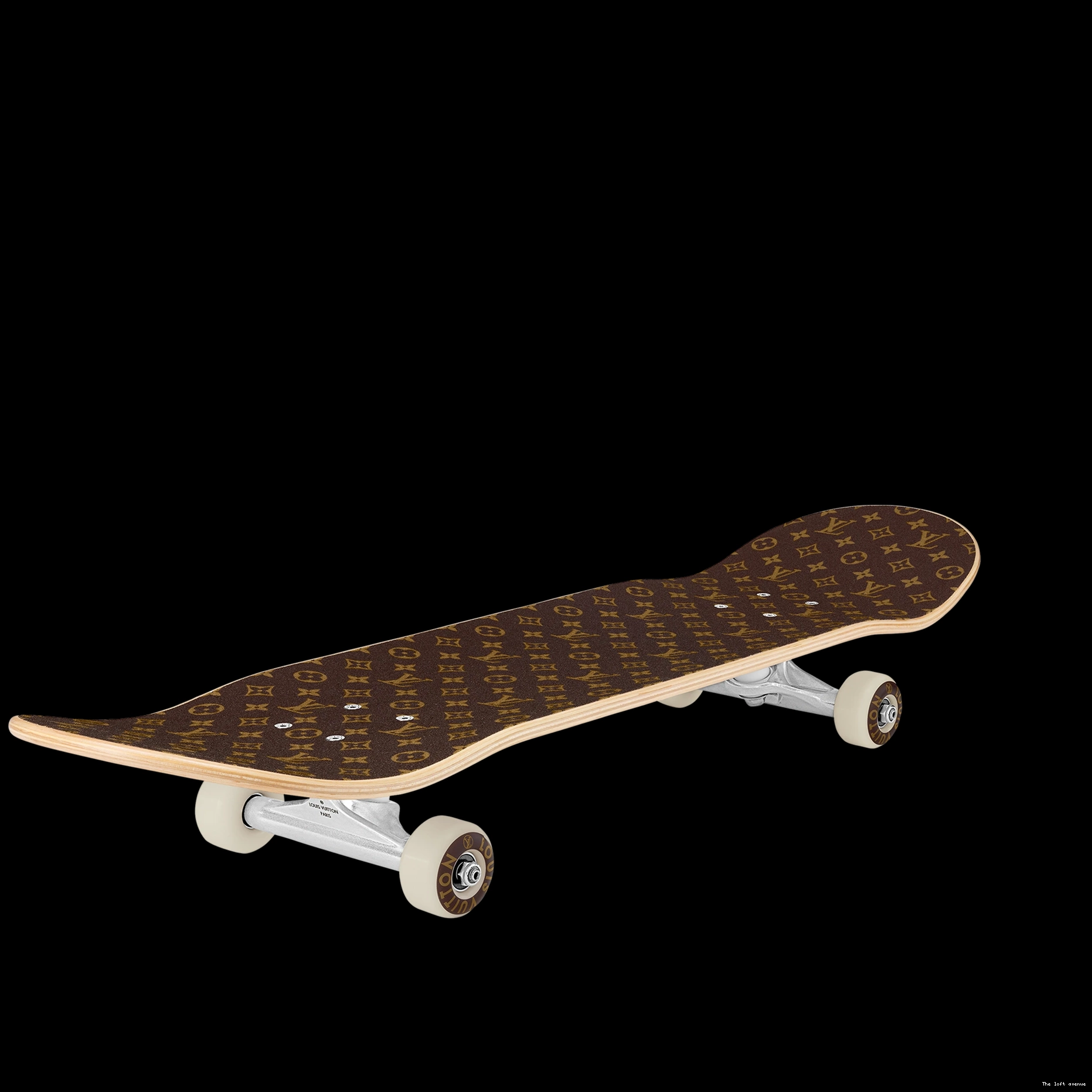 CUSTOM BROWN SKATEBOARD LV MONOGRAM 0813